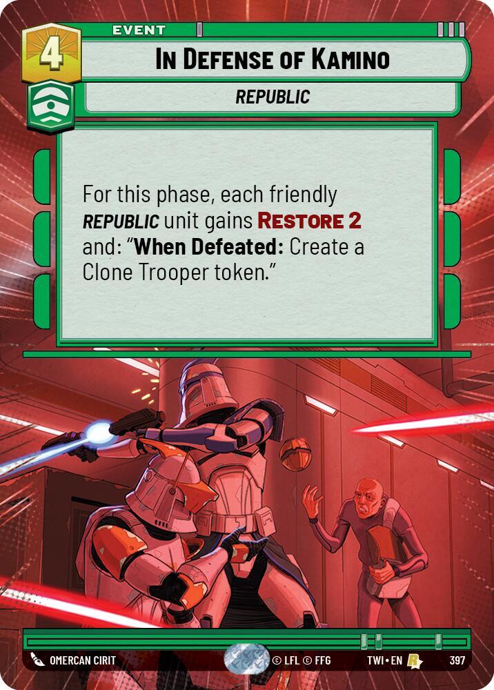 In Defense of Kamino (Hyperspace), Twilight of the Republic 397