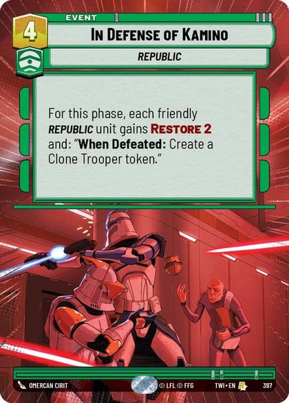 In Defense of Kamino (Hyperspace), Twilight of the Republic 397