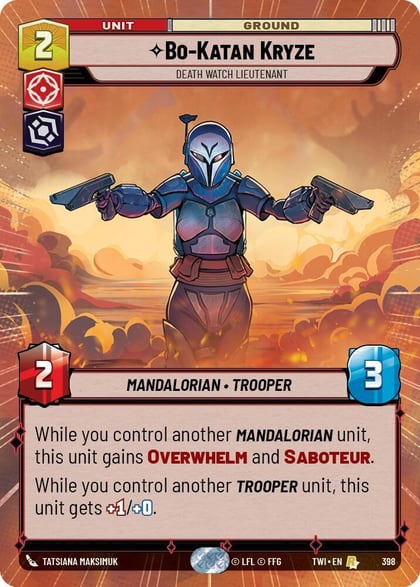 Bo-Katan Kryze - Death Watch Lieutenant (Hyperspace), Twilight of the Republic 398