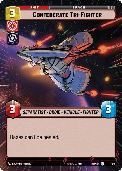 Confederate Tri-Fighter (Hyperspace), Twilight of the Republic 400