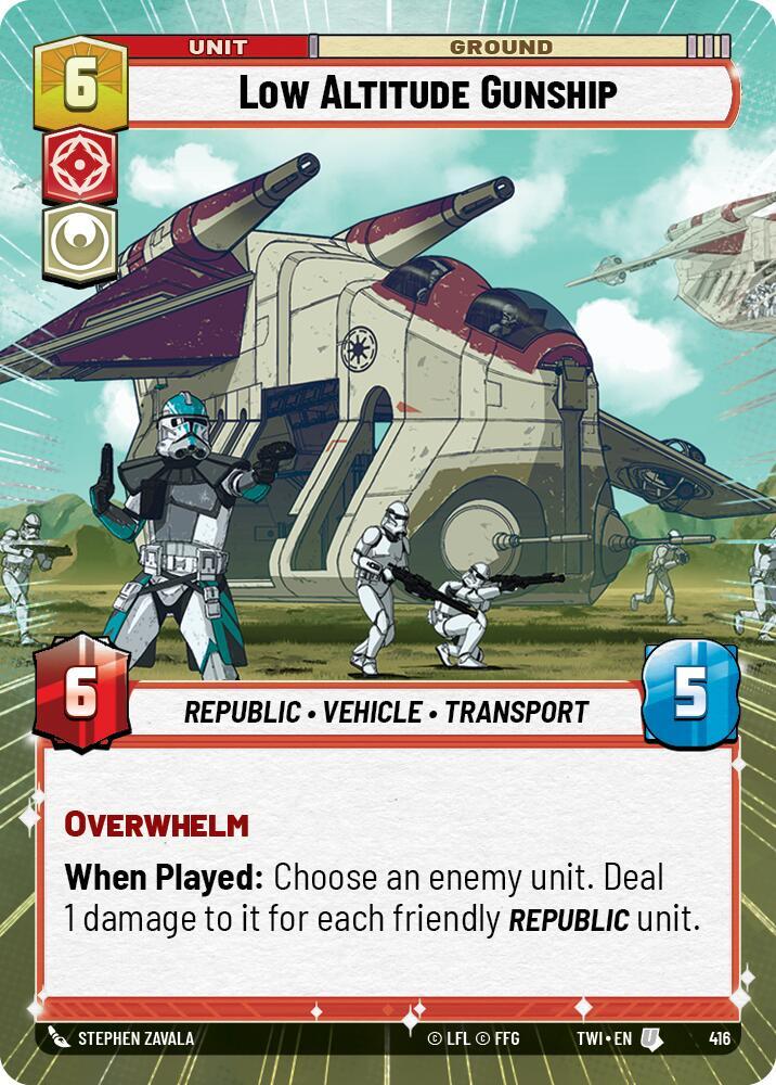 Low Altitude Gunship (Hyperspace), Twilight of the Republic 416
