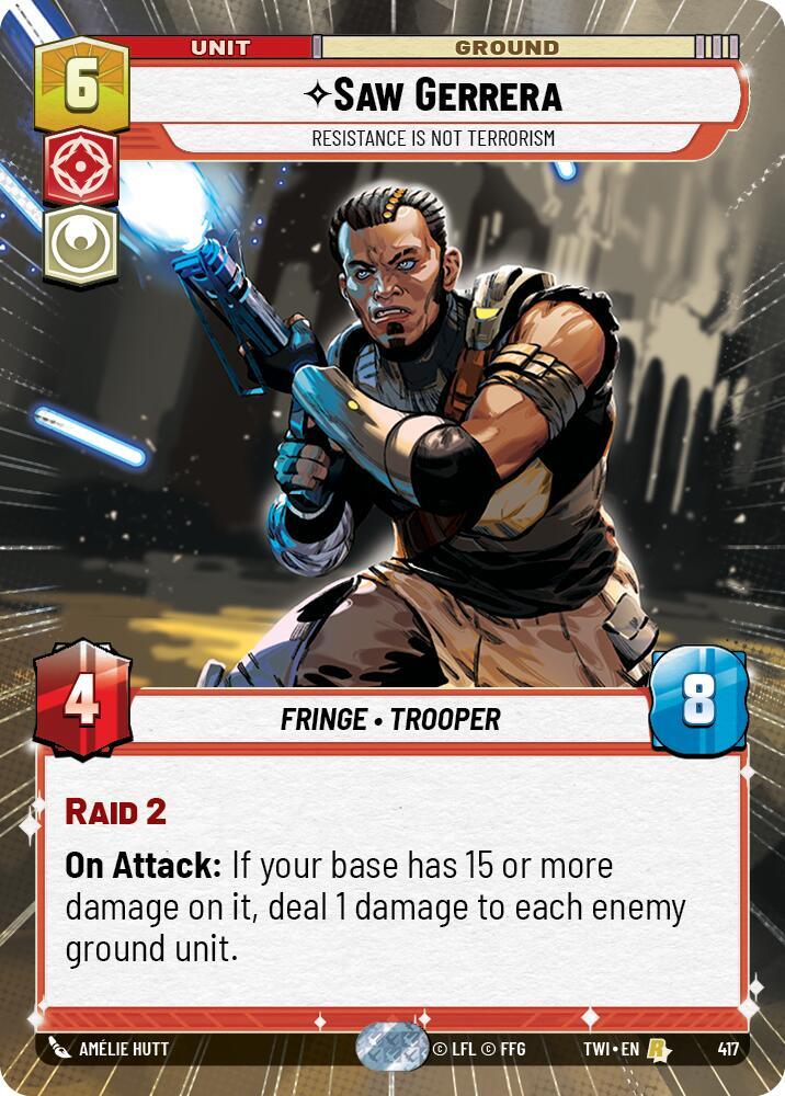Saw Gerrera - Resistance is Not Terrorism (Hyperspace), Twilight of the Republic 417