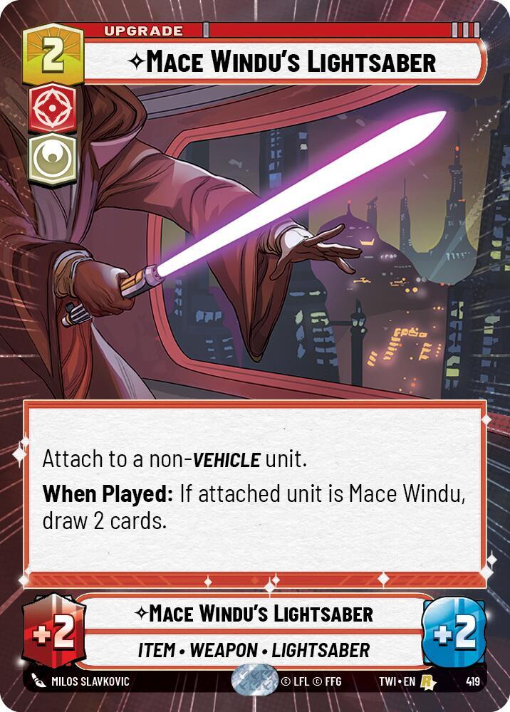 Mace Windu's Lightsaber (Hyperspace), Twilight of the Republic 419