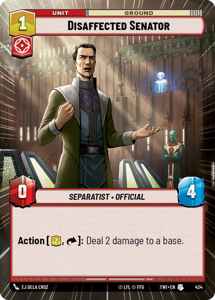 Disaffected Senator (Hyperspace), Twilight of the Republic 424