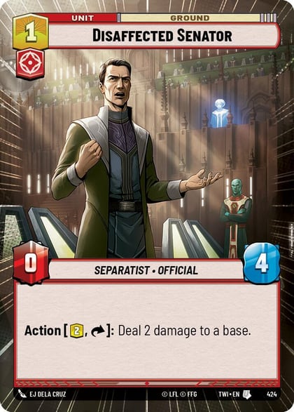 Disaffected Senator (Hyperspace), Twilight of the Republic 424