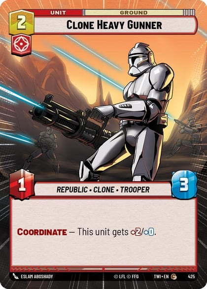 Clone Heavy Gunner (Hyperspace), Twilight of the Republic 425