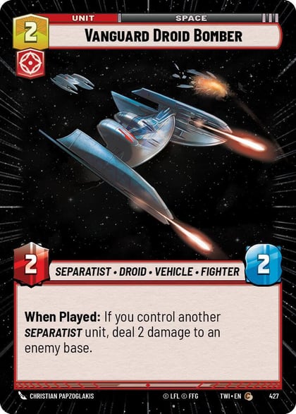 Vanguard Droid Bomber (Hyperspace), Twilight of the Republic 427