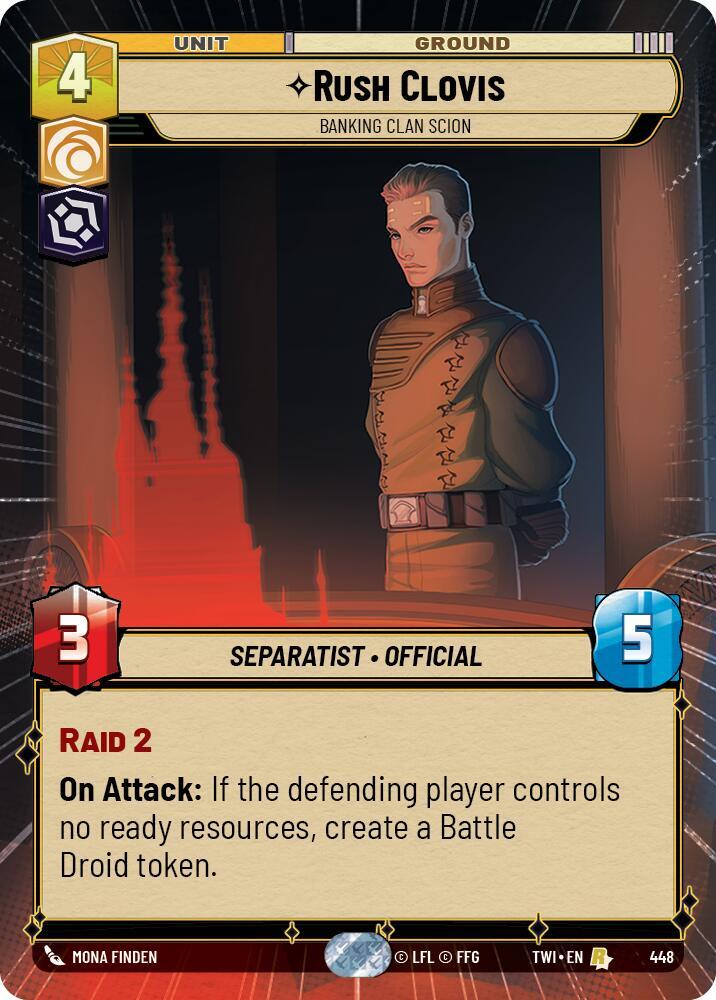 Rush Clovis - Banking Clan Scion (Hyperspace), Twilight of the Republic 448