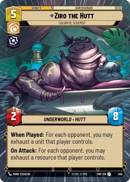 Ziro the Hutt - Colorful Schemer (Hyperspace), Twilight of the Republic 450