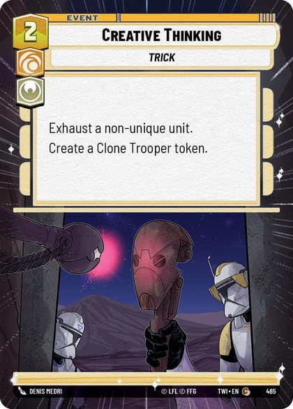 Creative Thinking (Hyperspace), Twilight of the Republic 465