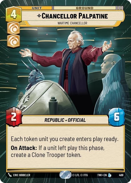Chancellor Palpatine - Wartime Chancellor (Hyperspace), Twilight of the Republic 468