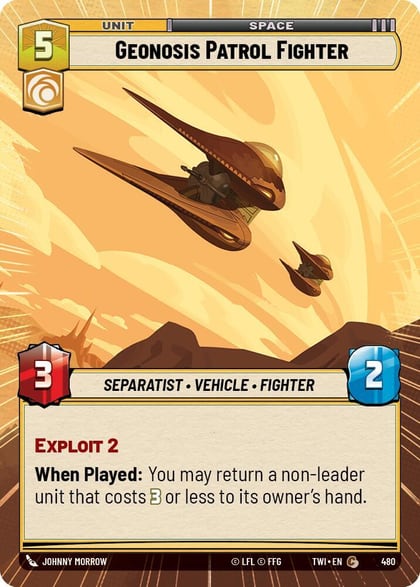 Geonosis Patrol Fighter (Hyperspace), Twilight of the Republic 480