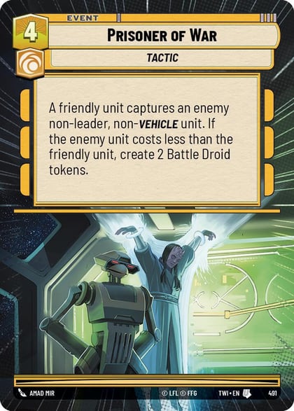 Prisoner of War (Hyperspace), Twilight of the Republic 491