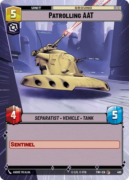 Patrolling AAT (Hyperspace), Twilight of the Republic 495