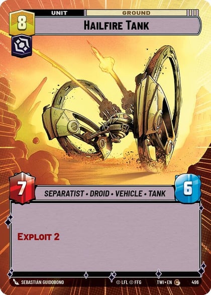 Hailfire Tank (Hyperspace), Twilight of the Republic 496