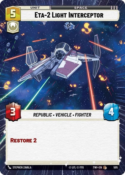 Eta-2 Light Interceptor (Hyperspace), Twilight of the Republic 505