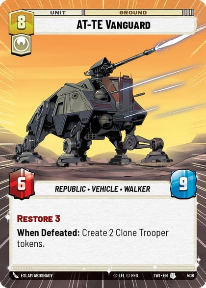 AT-TE Vanguard (Hyperspace), Twilight of the Republic 508