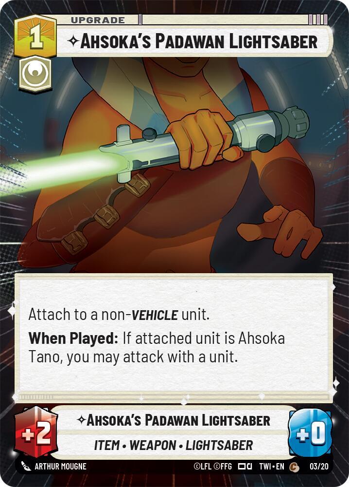 Ahsoka's Padawan Lightsaber (Hyperspace), Twilight of the Republic: Weekly Play Promos 03/20