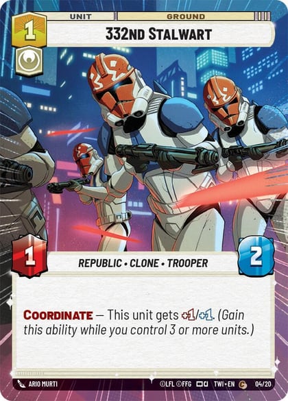 332nd Stalwart (Hyperspace), Twilight of the Republic: Weekly Play Promos 04/20