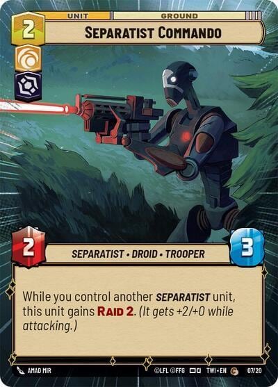 Separatist Commando (Hyperspace), Twilight of the Republic: Weekly Play Promos 07/20