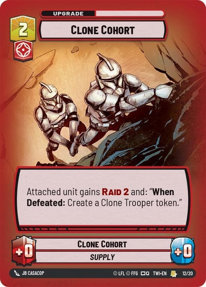 Clone Cohort, Twilight of the Republic: Weekly Play Promos 12/20