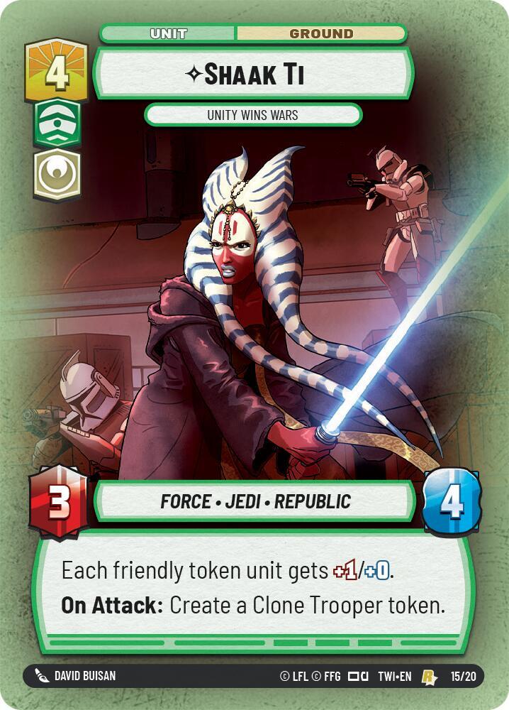 Shaak Ti - Unity Wins Wars, Twilight of the Republic: Weekly Play Promos 15/20