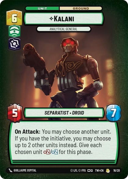 Kalani - Analytical General, Twilight of the Republic: Weekly Play Promos 16/20