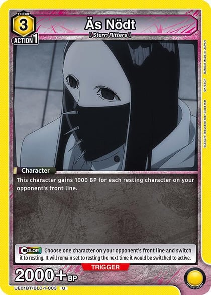 As Nodt (003), UE01BT: BLEACH: Thousand-Year Blood War UE01BT/BLC-1-003