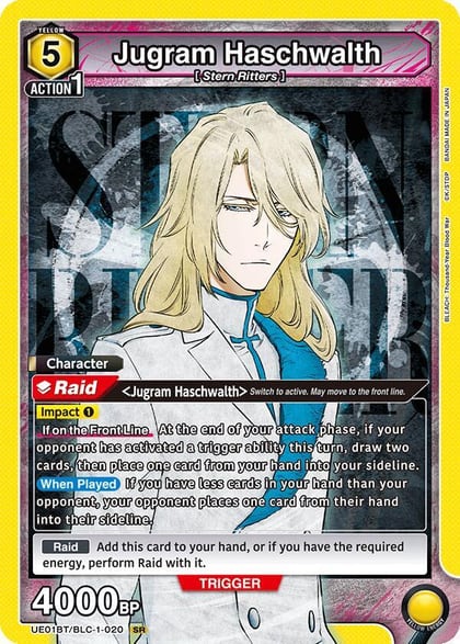 Jugram Haschwalth (020), UE01BT: BLEACH: Thousand-Year Blood War UE01BT/BLC-1-020