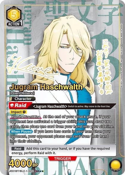 Jugram Haschwalth (020) (SR**), UE01BT: BLEACH: Thousand-Year Blood War UE01BT/BLC-1-020