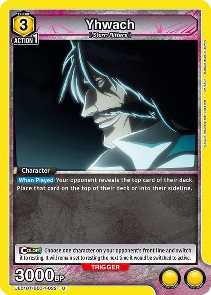 Yhwach (022), UE01BT: BLEACH: Thousand-Year Blood War UE01BT/BLC-1-022