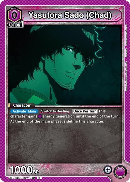 Yasutora Sado (Chad), UE01BT: BLEACH: Thousand-Year Blood War UE01BT/BLC-1-042