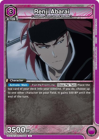 Renji Abarai (046), UE01BT: BLEACH: Thousand-Year Blood War UE01BT/BLC-1-046