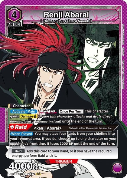 Renji Abarai (047), UE01BT: BLEACH: Thousand-Year Blood War UE01BT/BLC-1-047