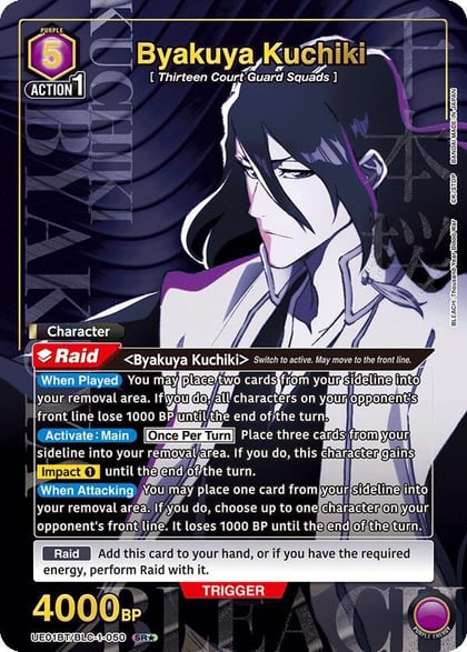 Byakuya Kuchiki (050) (SR*), UE01BT: BLEACH: Thousand-Year Blood War UE01BT/BLC-1-050