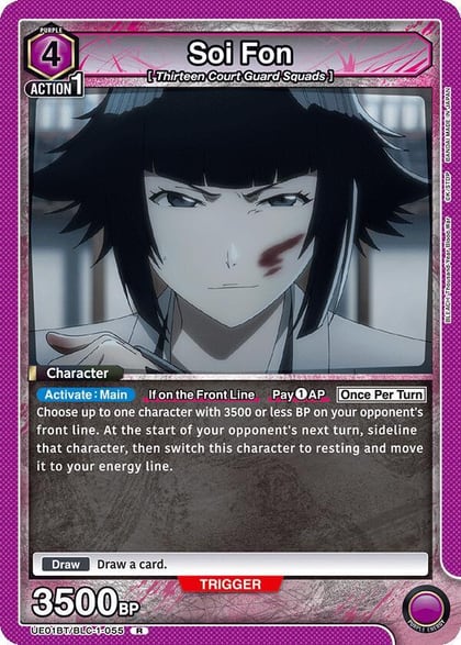 Soi Fon (055), UE01BT: BLEACH: Thousand-Year Blood War UE01BT/BLC-1-055