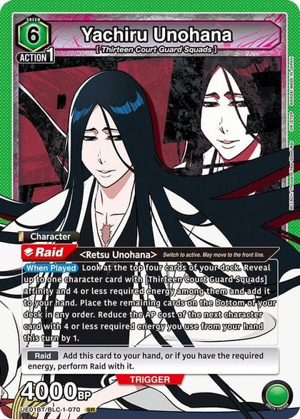 Yachiru Unohana (070), UE01BT: BLEACH: Thousand-Year Blood War UE01BT/BLC-1-070