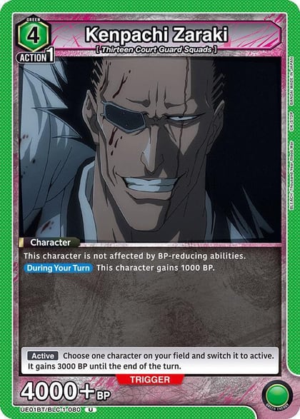 Kenpachi Zaraki (080), UE01BT: BLEACH: Thousand-Year Blood War UE01BT/BLC-1-080