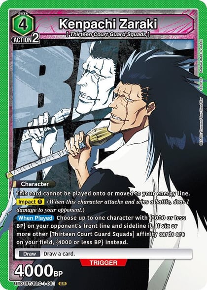 Kenpachi Zaraki (081), UE01BT: BLEACH: Thousand-Year Blood War UE01BT/BLC-1-081