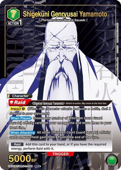 Shigekuni Genryusai Yamamoto (093) (SR*), UE01BT: BLEACH: Thousand-Year Blood War UE01BT/BLC-1-093