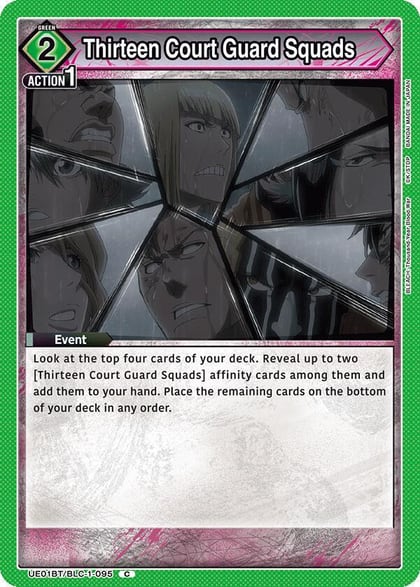 Thirteen Court Guard Squads, UE01BT: BLEACH: Thousand-Year Blood War UE01BT/BLC-1-095