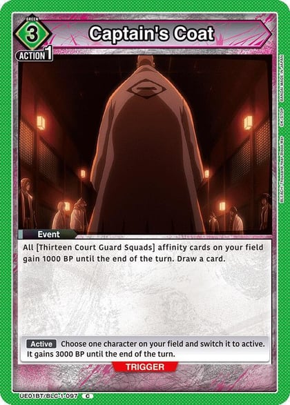 Captain's Coat, UE01BT: BLEACH: Thousand-Year Blood War UE01BT/BLC-1-097