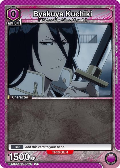 Byakuya Kuchiki (048) (Box Topper Foil), UE01BT: BLEACH: Thousand-Year Blood War UE01BT/BLC-1-048