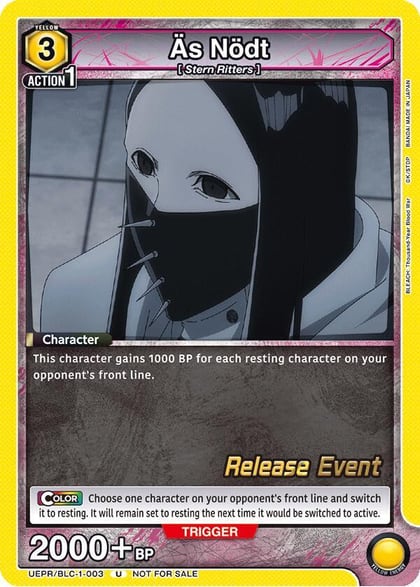As Nodt (003), UE01BT: BLEACH: Thousand-Year Blood War Release Event Cards UEPR/BLC-1-003