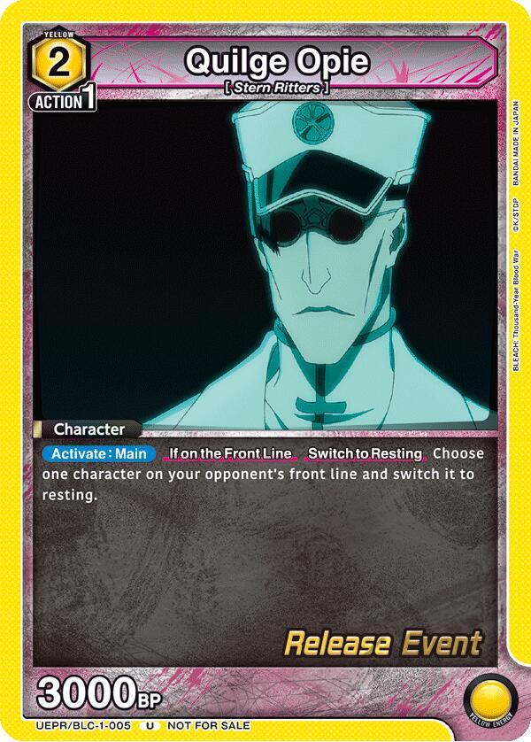 Quilge Opie (005), UE01BT: BLEACH: Thousand-Year Blood War Release Event Cards UEPR/BLC-1-005