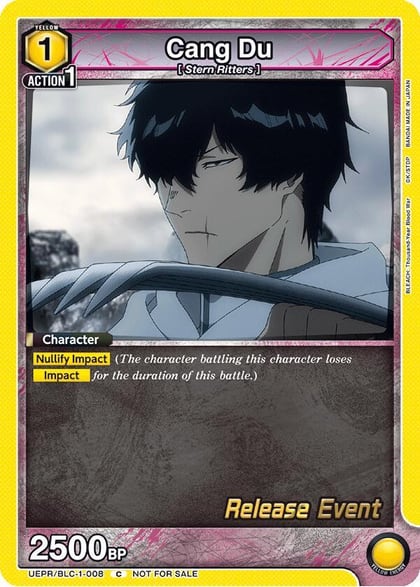 Cang Du, UE01BT: BLEACH: Thousand-Year Blood War Release Event Cards UEPR/BLC-1-008