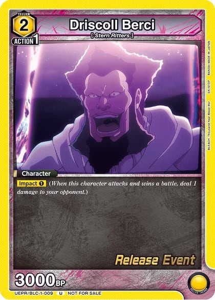 Driscoll Berci, UE01BT: BLEACH: Thousand-Year Blood War Release Event Cards UEPR/BLC-1-009
