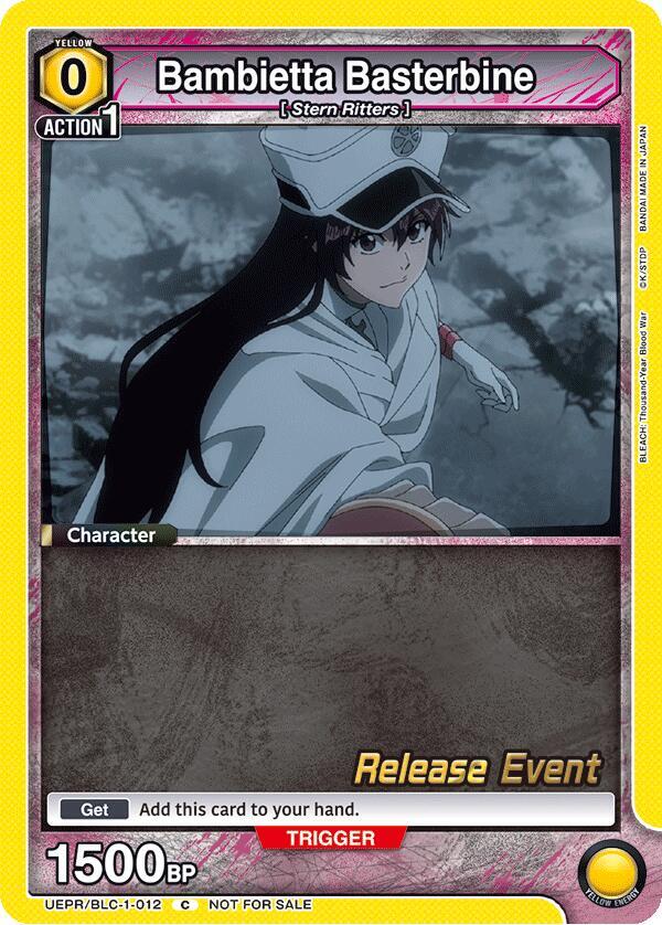 Bambietta Basterbine (012), UE01BT: BLEACH: Thousand-Year Blood War Release Event Cards UEPR/BLC-1-012