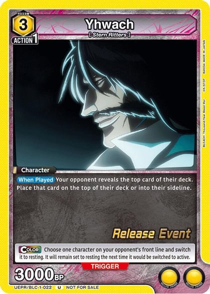 Yhwach (022), UE01BT: BLEACH: Thousand-Year Blood War Release Event Cards UEPR/BLC-1-022
