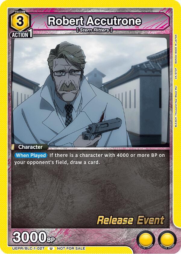 Robert Accutrone, UE01BT: BLEACH: Thousand-Year Blood War Release Event Cards UEPR/BLC-1-027